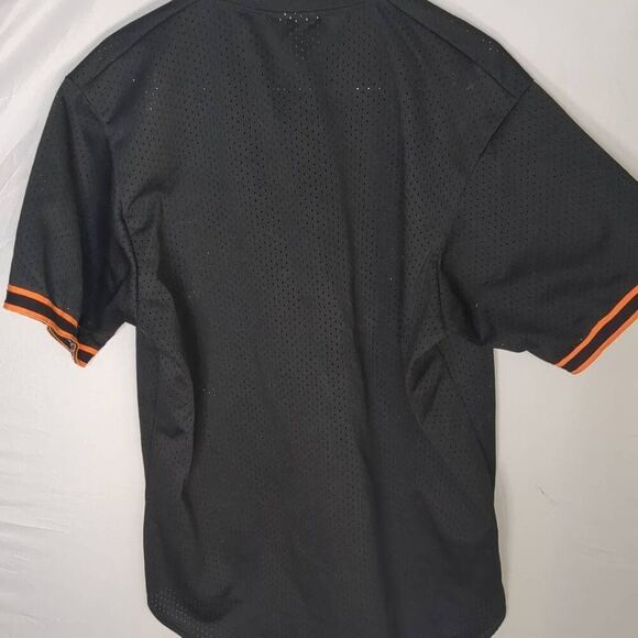 Vintage SF Giants Mesh Black Majestic Jersey Authentic Diamond Made in USA XL - Picture 8 of 8